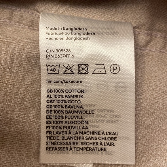 Men’s H&M 100%cotton shirt. Preowned XXL - Picture 8 of 8